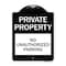 Signmission Private Property No Unauthorized Parking Heavy-Gauge Aluminum Sign, 24" x 18", BW-1824-23251 A-DES-BW-1824-23251 - alternate 1